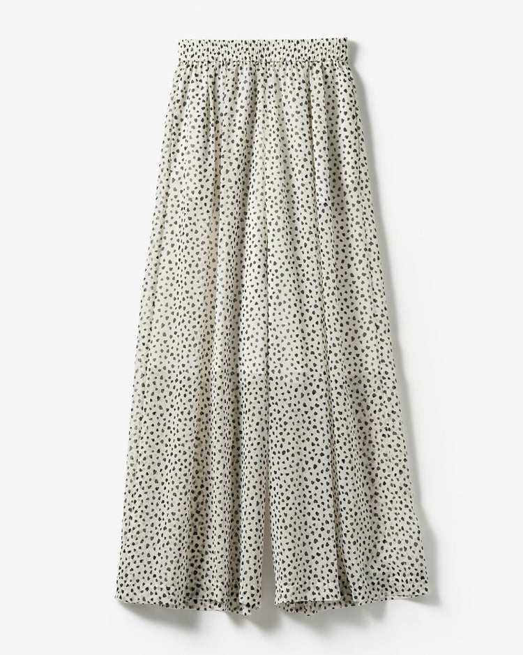 シフォンジョーゼット・ワイドパンツ 詳細画像 ホワイト 4