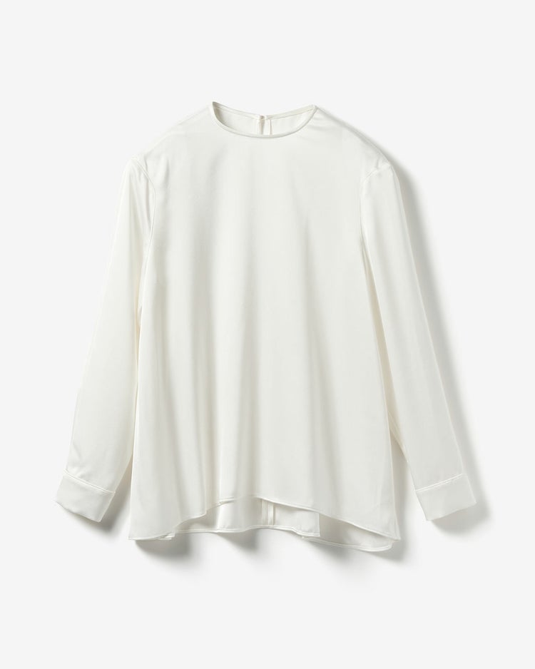 ダブルサテン・Tブラウス 詳細画像 ホワイト 10