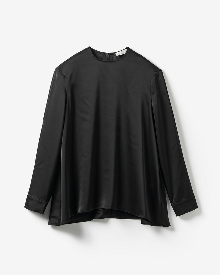 ダブルサテン・Tブラウス 詳細画像 ブラック 1