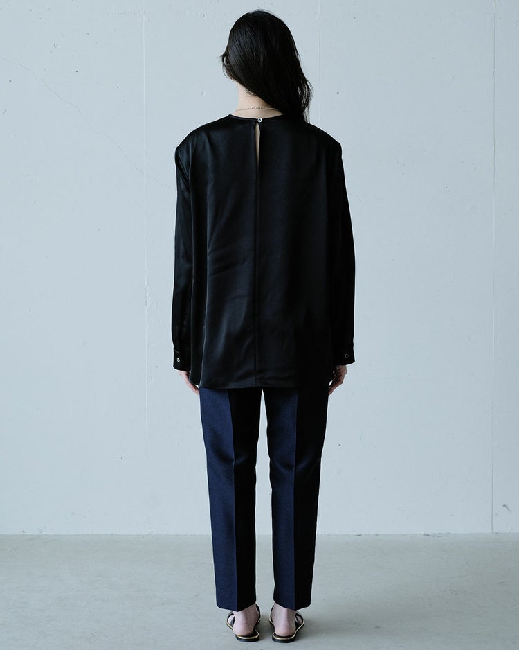 ダブルサテン・Tブラウス 詳細画像 ブラック 5
