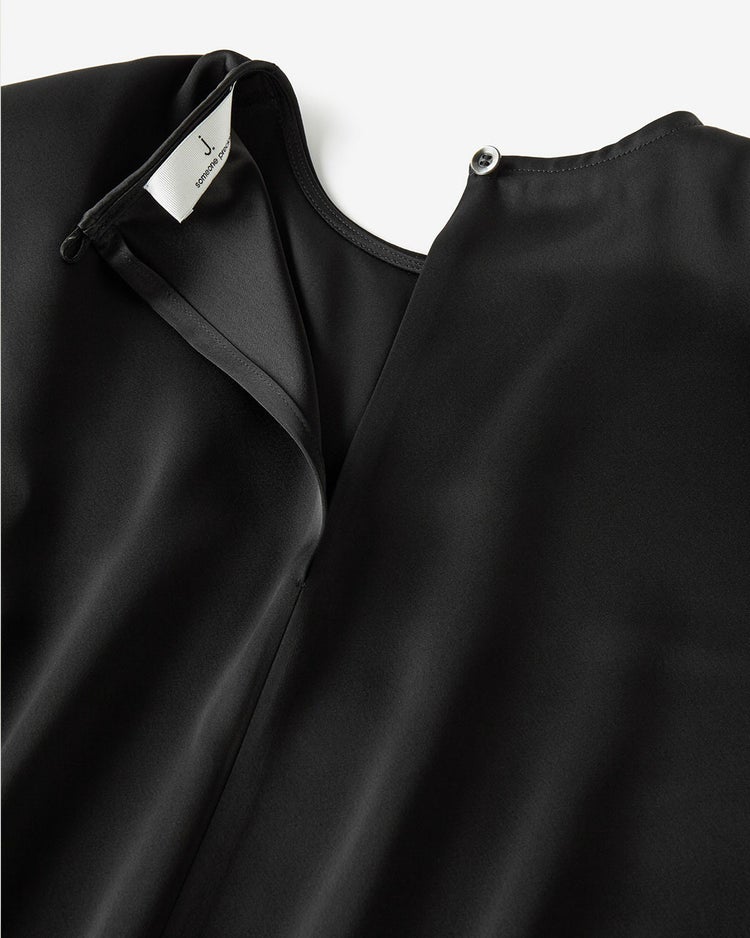 ダブルサテン・Tブラウス 詳細画像 ブラック 7
