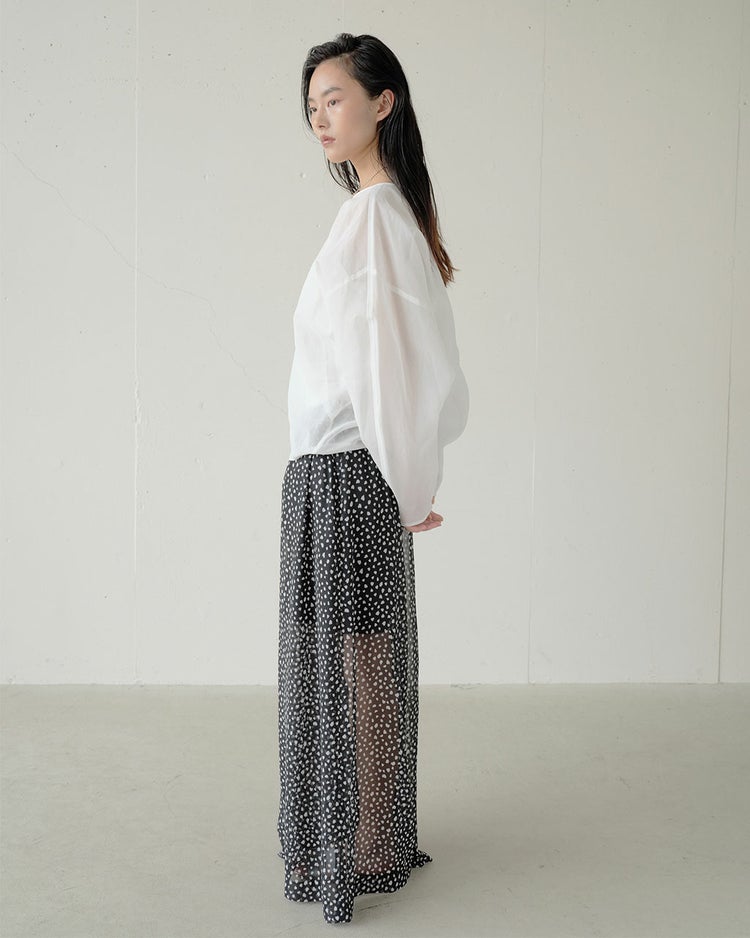 強撚オーガンジー・Tブラウス 詳細画像 ホワイト 6