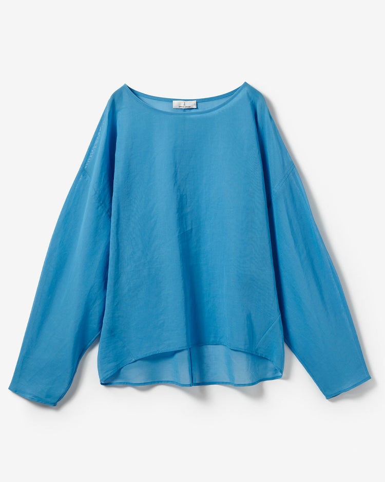 強撚オーガンジー・Tブラウス 詳細画像 ブルー 3