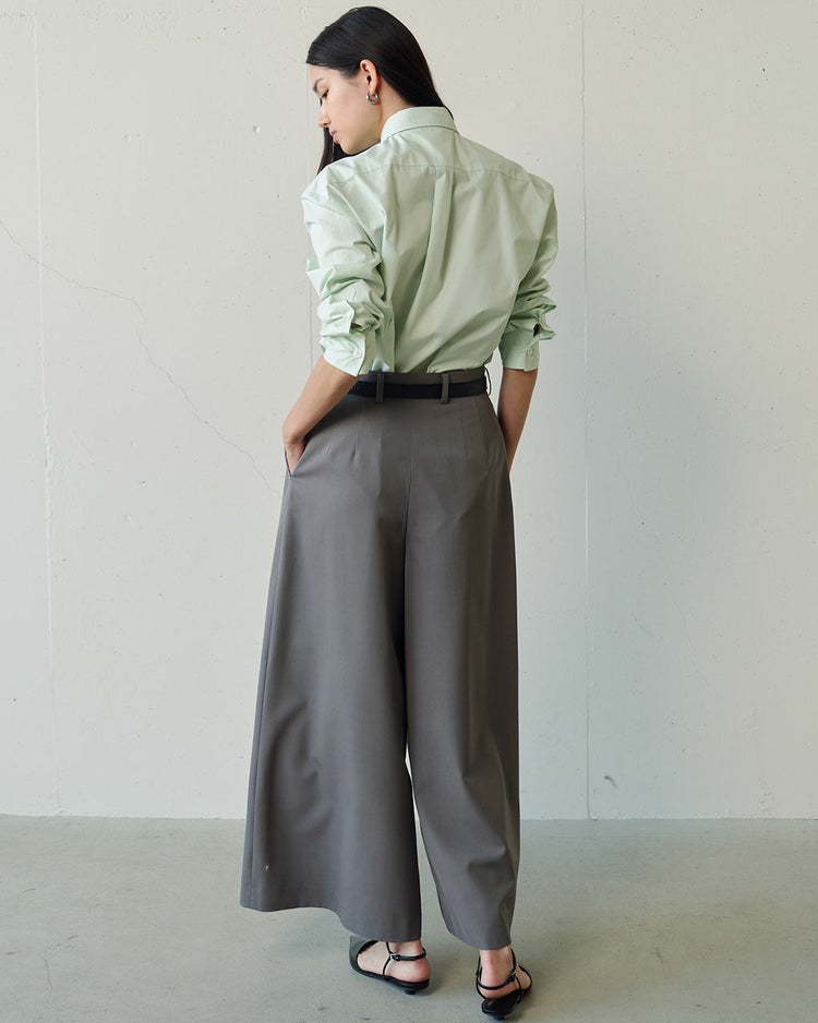 高密度タイプライター・フリルシャツ 詳細画像 ミントグリーン 3