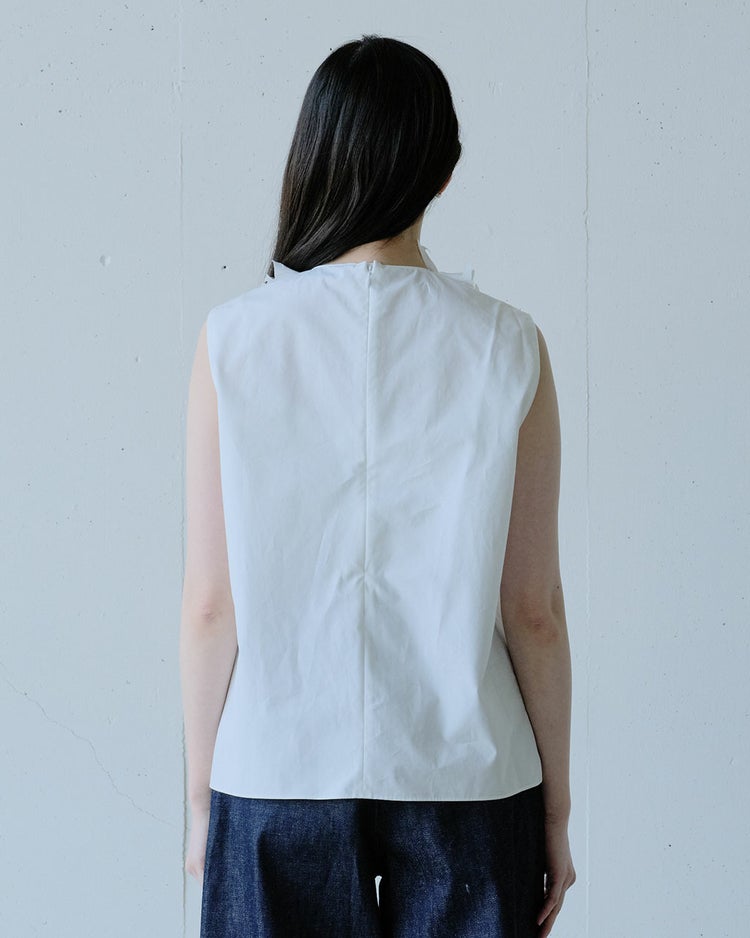 高密度タイプライター・フリルデコブラウス 詳細画像 ホワイト 3