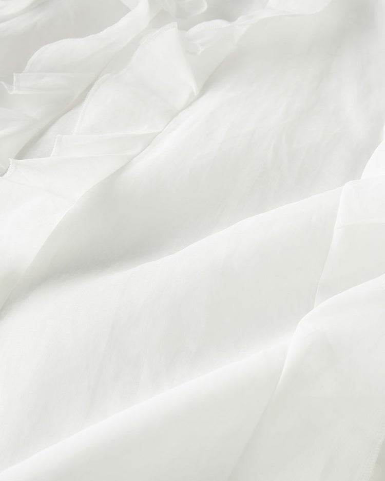 強撚オーガンジー・フリルブラウス 詳細画像 ホワイト 9