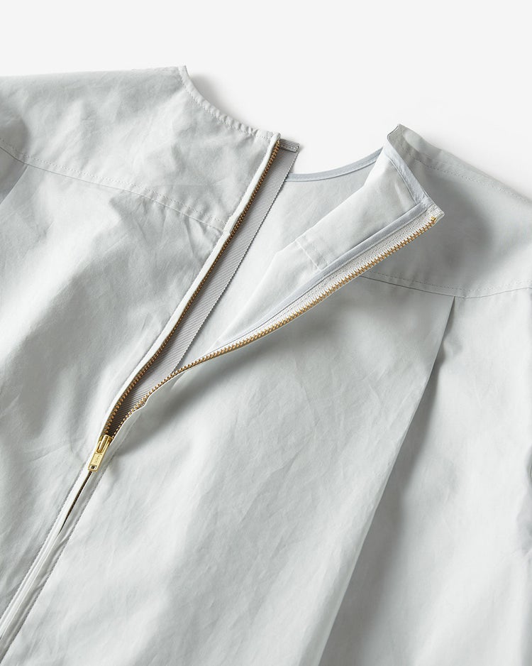 高密度タイプライター・パフ袖ブラウス 詳細画像 グレー 8