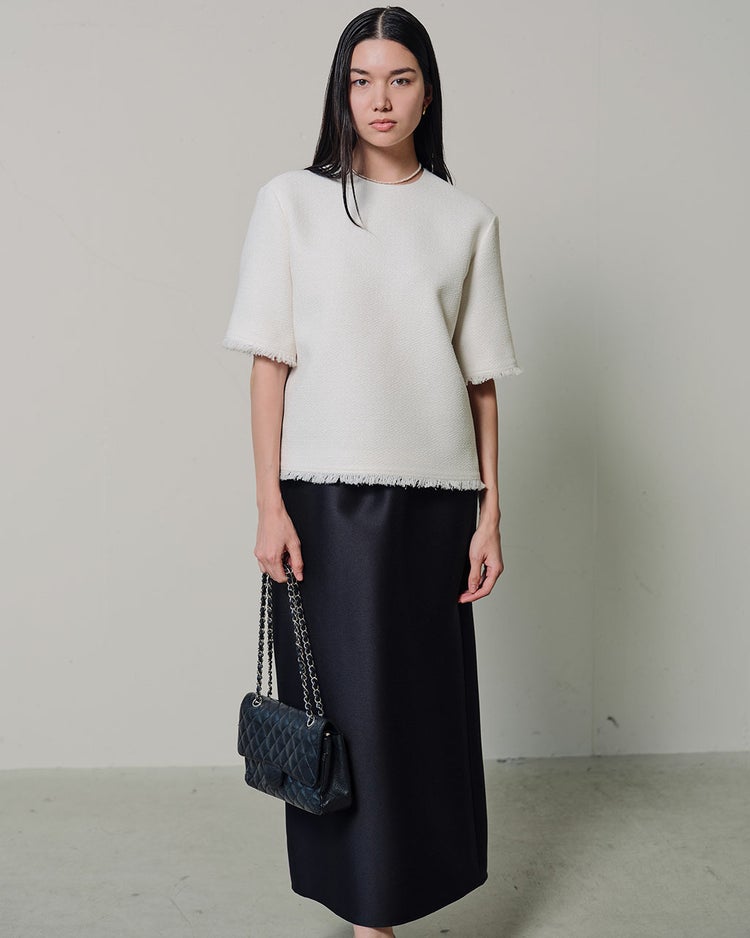 オクタダブルクロス・ナロースカート 詳細画像 ブラック 5