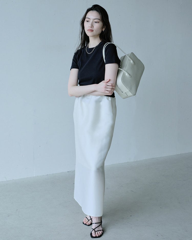 オクタダブルクロス・ナロースカート 詳細画像 アイボリー 6