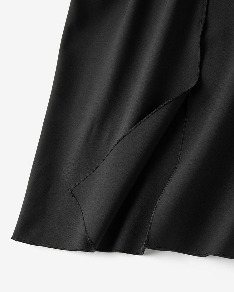 ドライタッチツイル・バイアスロングスカート 詳細画像 ブラック 7