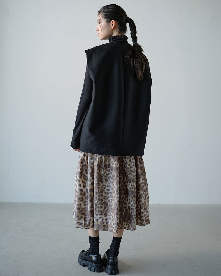 イタリアンタフタ・レオパードスカート 詳細画像 アニマル 6