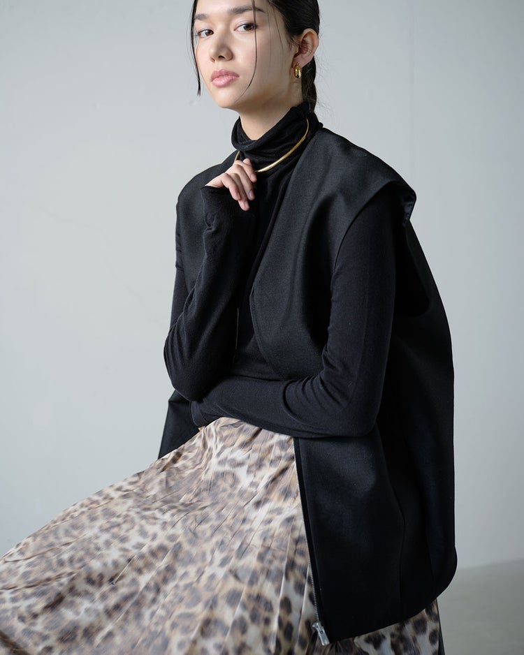 イタリアンタフタ・レオパードスカート 詳細画像 アニマル 7