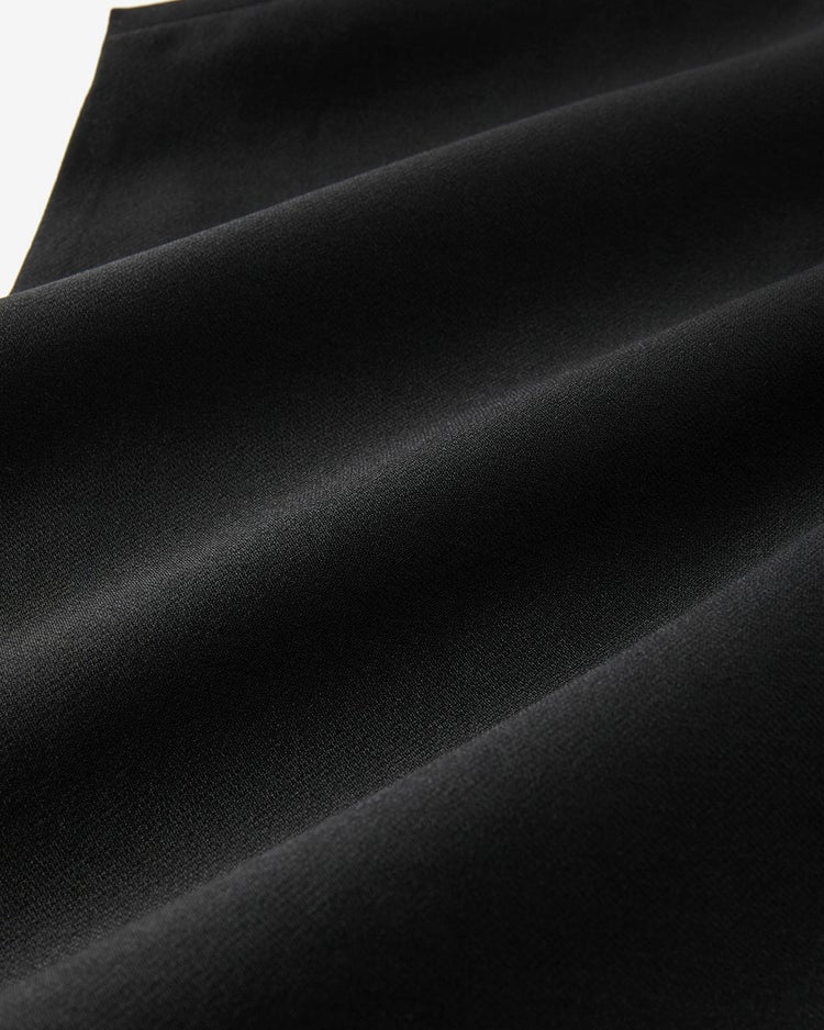 シルキーダブルフェイス・コクーンジレ 詳細画像 ブラック 9