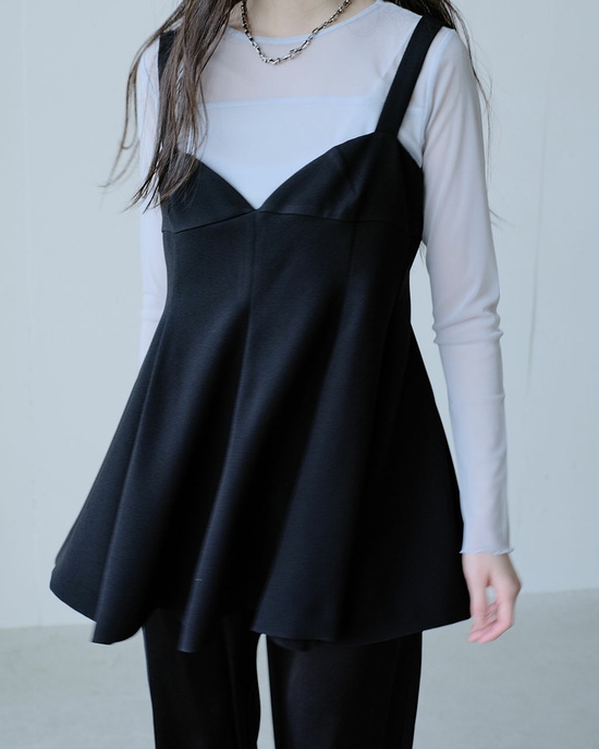 ダブルジョーゼット・レイヤードキャミ