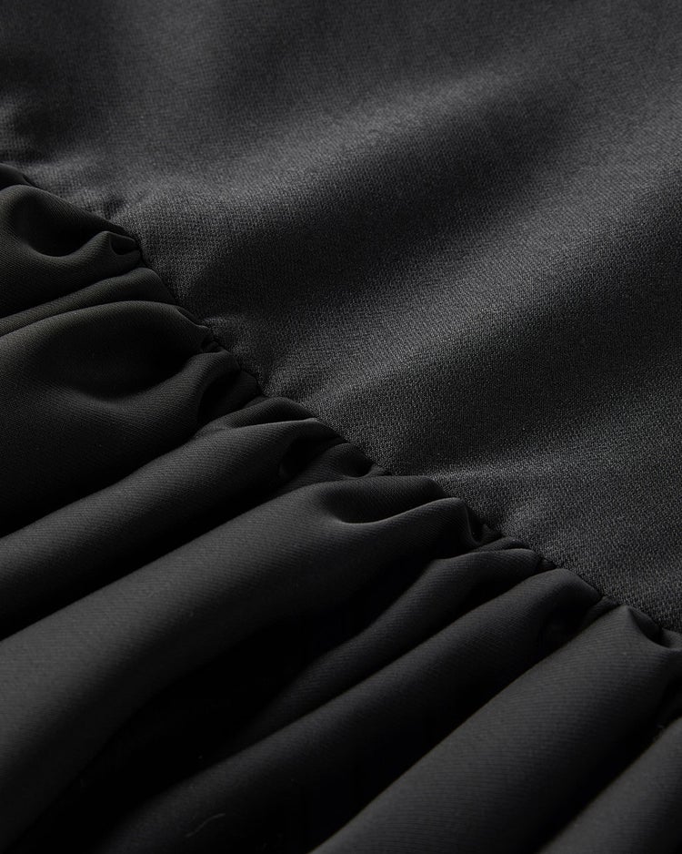 シルキーダブルフェイス・バルーンペプラムキャミ 詳細画像 ブラック 9