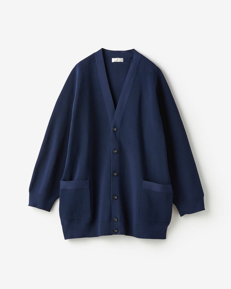 ストレッチニット・Vネックカーディガン 詳細画像 ネイビー 10