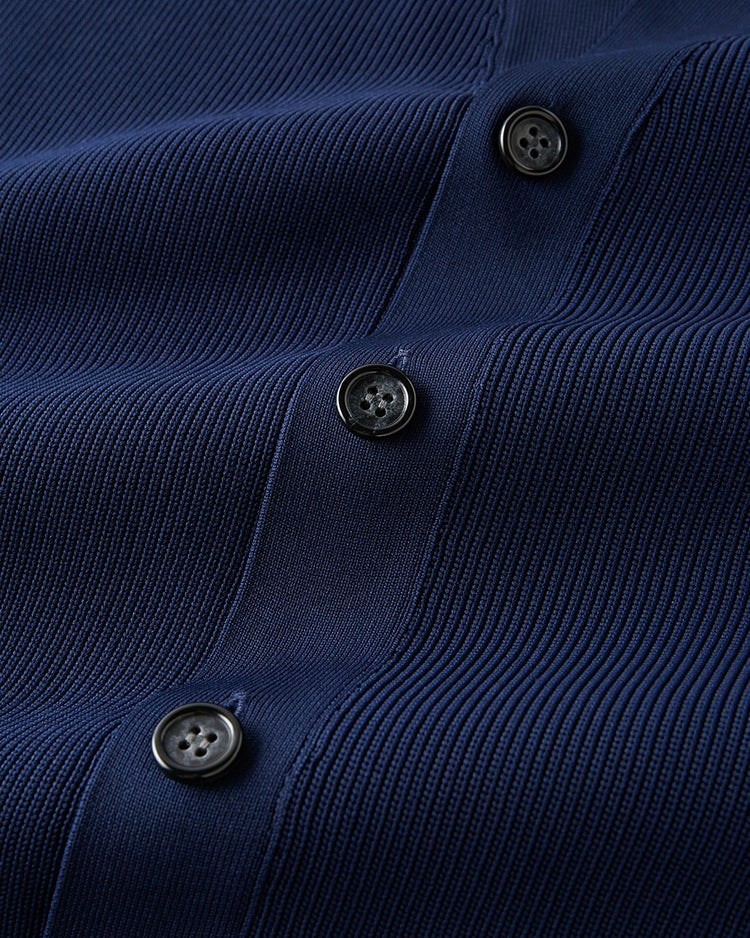 ストレッチニット・Vネックカーディガン 詳細画像 ネイビー 9