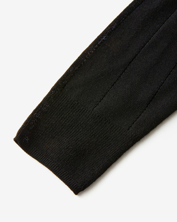 ハイゲージニット・透かし編みカーディガン 詳細画像 ブラック 4