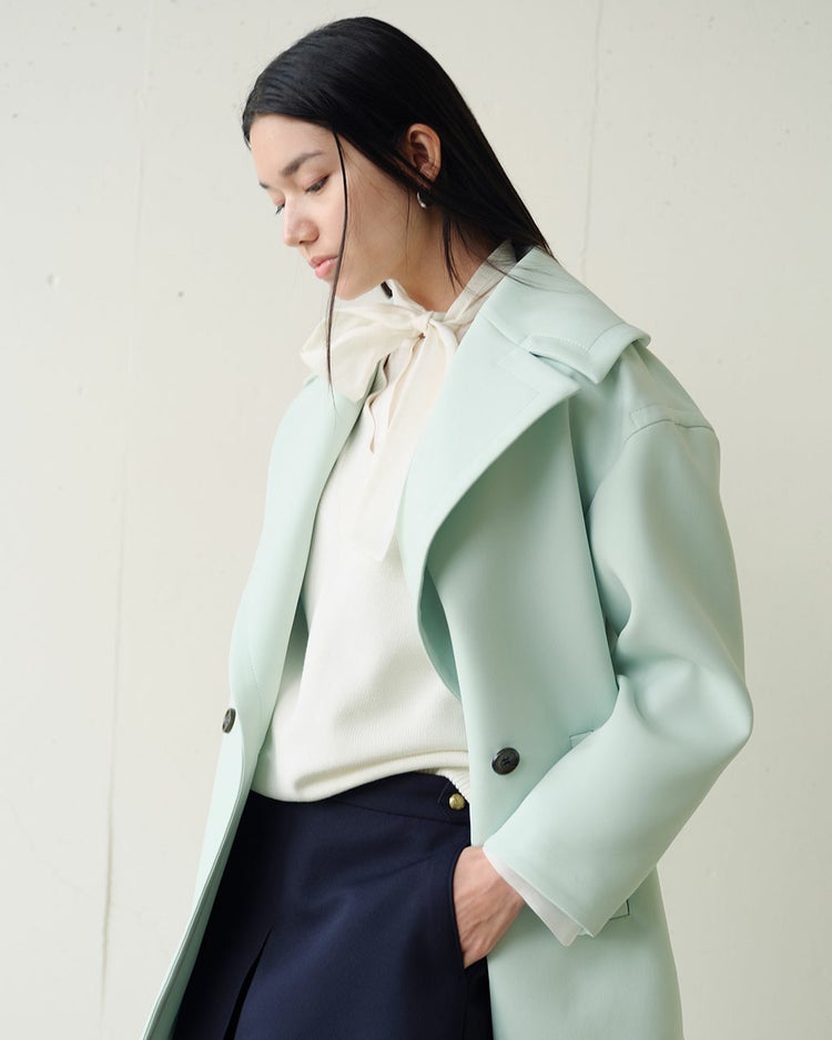 コットンニット・Vネックベスト 詳細画像 オフホワイト 3