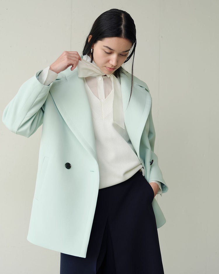 コットンニット・Vネックベスト 詳細画像 オフホワイト 4