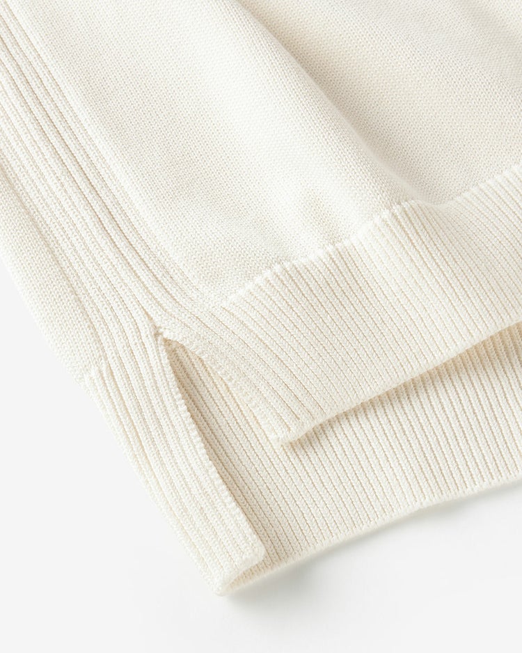 コットンニット・Vネックベスト 詳細画像 オフホワイト 7