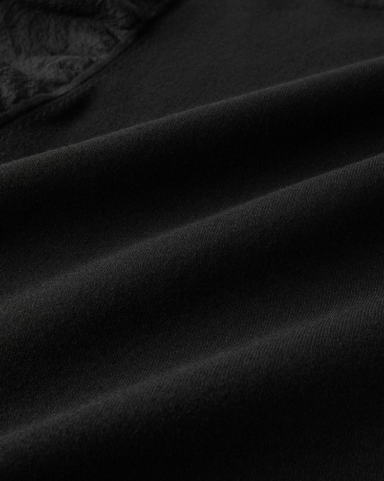 異素材使い・袖フリルニット 詳細画像 ブラック 4