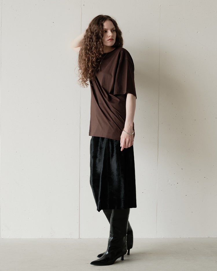 オーガニックコットン・オーバーサイズT 詳細画像 ブラウン 6