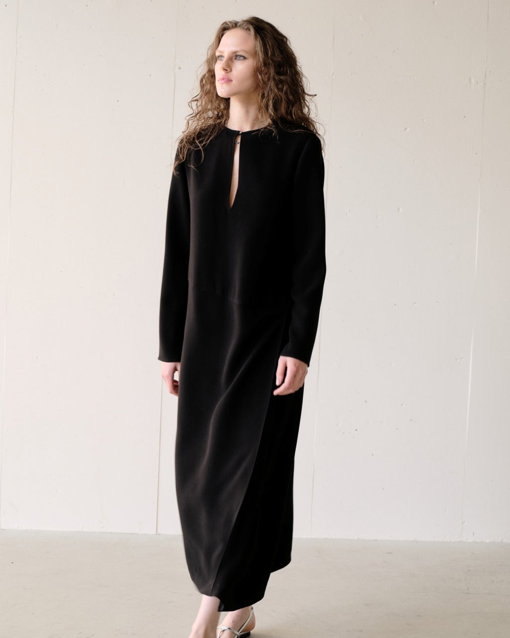 ストレッチWクロス・Aラインワンピース/DoCLASSE