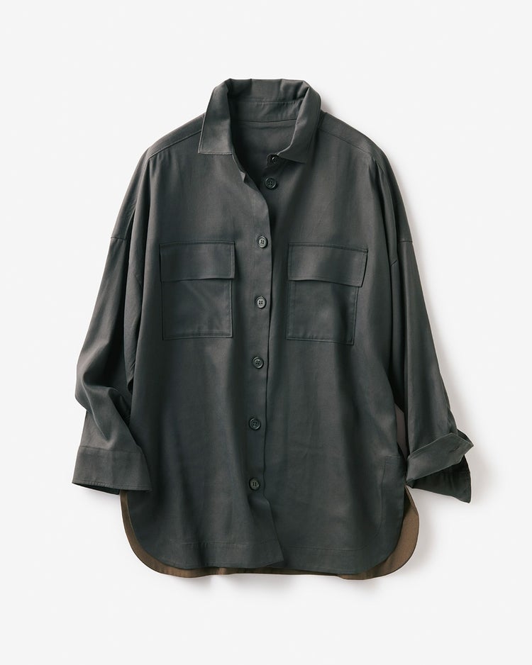 テンセルコットン・CPOシャツジャケット/40代50代からのレディース・メンズファッション通販 DoCLASSE(ドゥクラッセ)