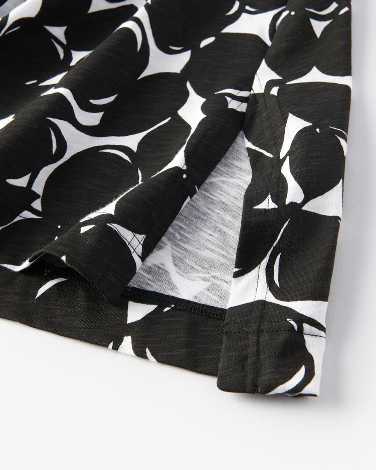 綿スラブ・ボートネックチュニック 詳細画像 ドット 3