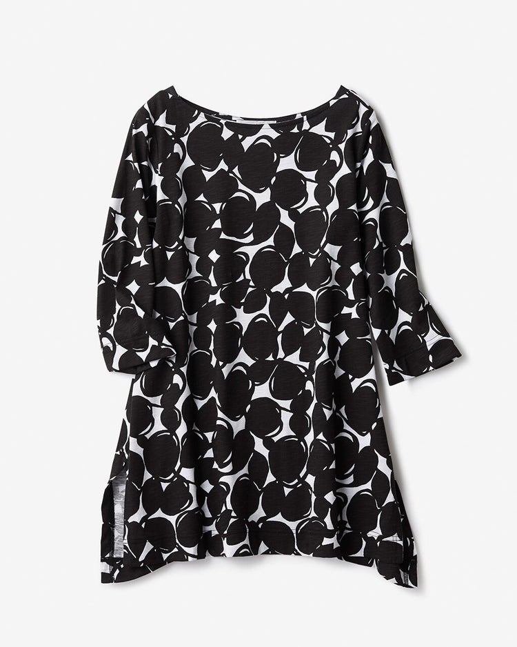 綿スラブ・ボートネックチュニック 詳細画像 ドット 5