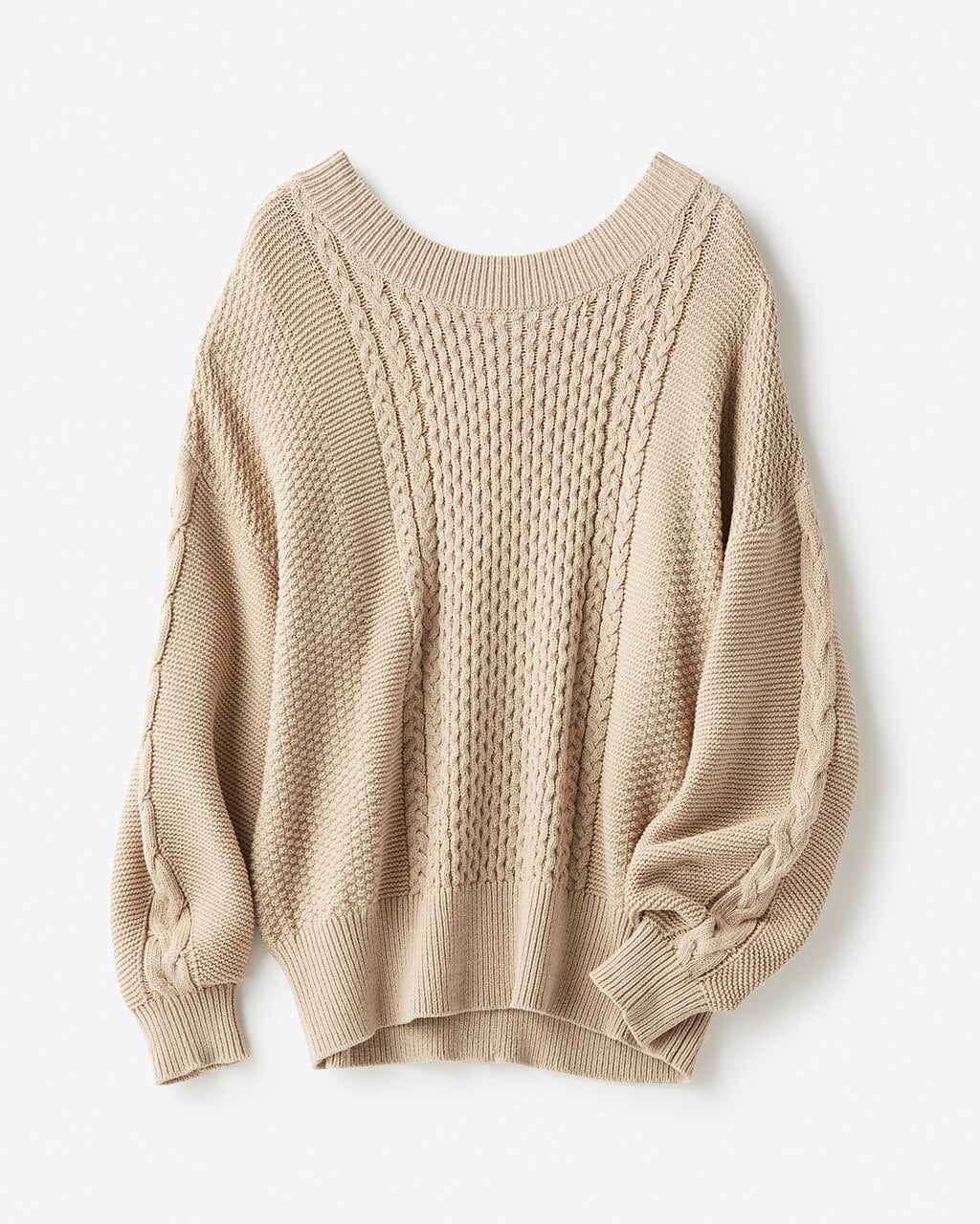 RAF SIMONS ケーブル編みセーター 48 ベージュ RAF SIMONS ケーブル編みセーター 48 ベージュ