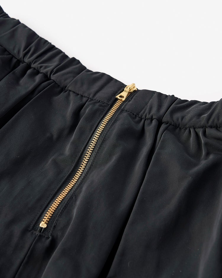 シャイニータフタ・ギャザースカート 詳細画像 ブラック 2