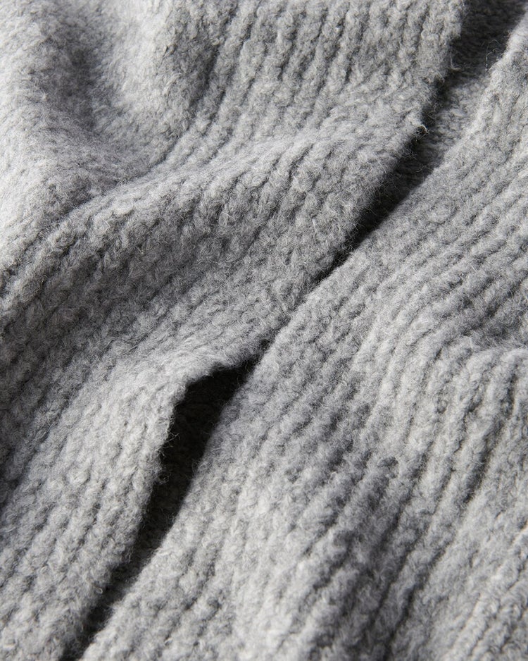 イタリア糸・アルパカ混ループジレ 詳細画像 ライトグレー 3