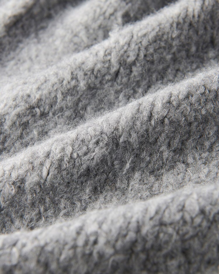 イタリア糸・アルパカ混ループジレ 詳細画像 ライトグレー 4