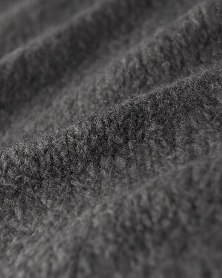 イタリア糸・アルパカ混ループジレ 詳細画像 チャコール 3