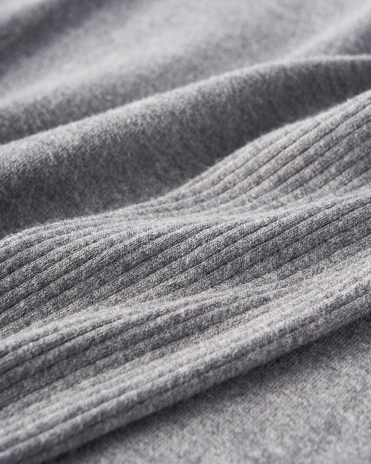 リブ使い・ハイネックチュニック 詳細画像 グレー 2