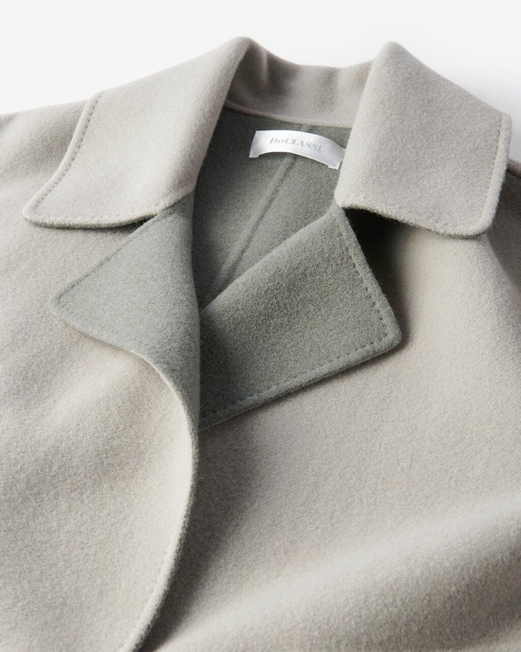 ダブルフェイスウール・ステンカラーコート 詳細画像 ライトグレー 3