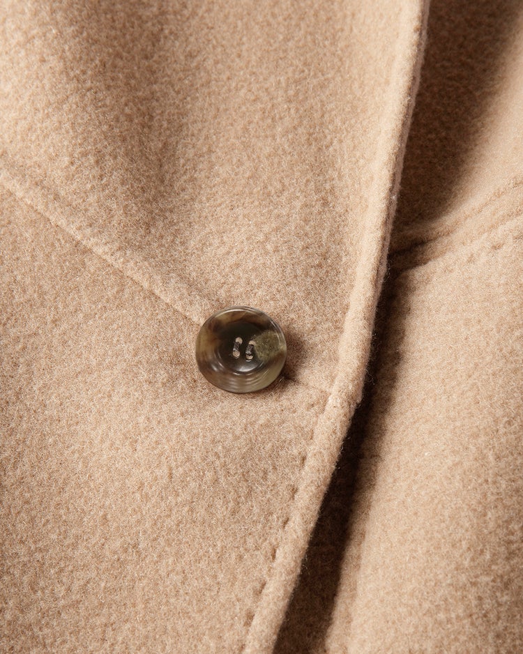 ダブルフェイスウール・ステンカラーコート 詳細画像 ベージュパターン 3