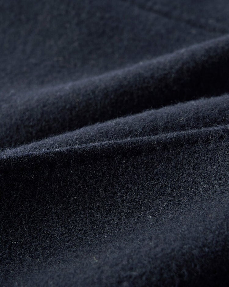ダブルフェイスウール・ステンカラーコート 詳細画像 ミッドナイトブルー 3