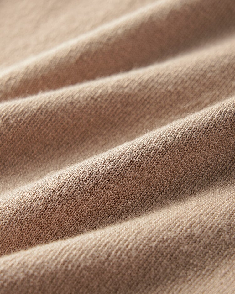 シルクフィール・配色スリットタートル 詳細画像 モカ 3