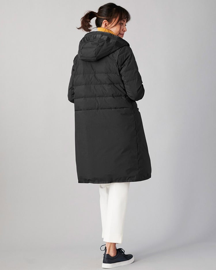 グログランフード・ダウンコート 詳細画像 ブラック 2