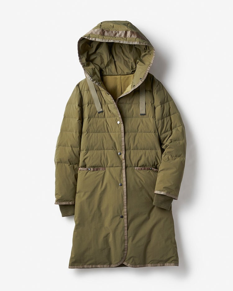 グログランフード・ダウンコート 詳細画像 カーキ 8