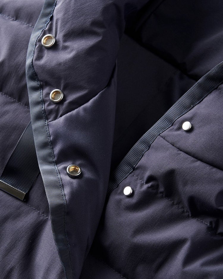 グログランフード・ダウンコート 詳細画像 ミッドナイトブルー 4