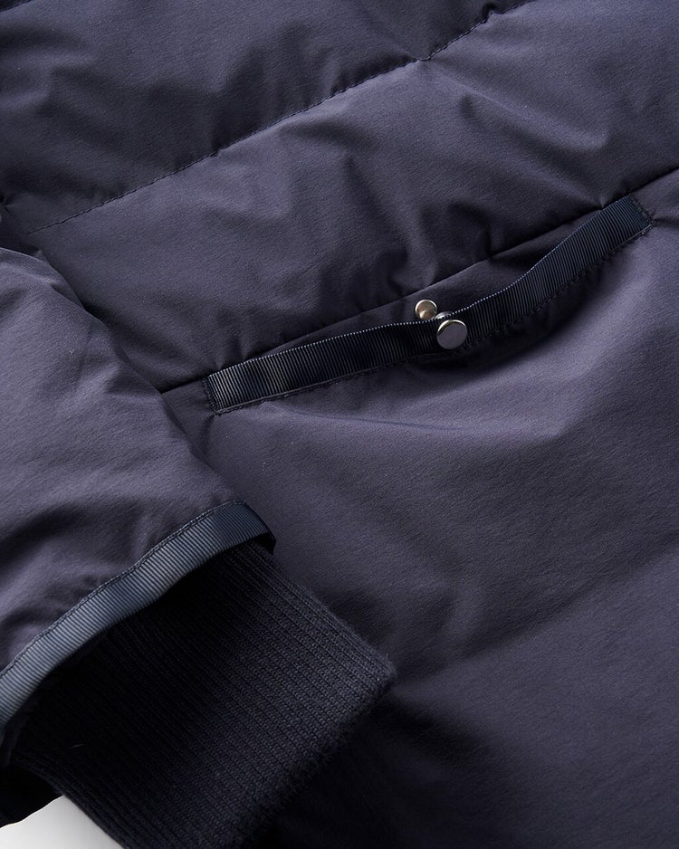 グログランフード・ダウンコート 詳細画像 ミッドナイトブルー 5