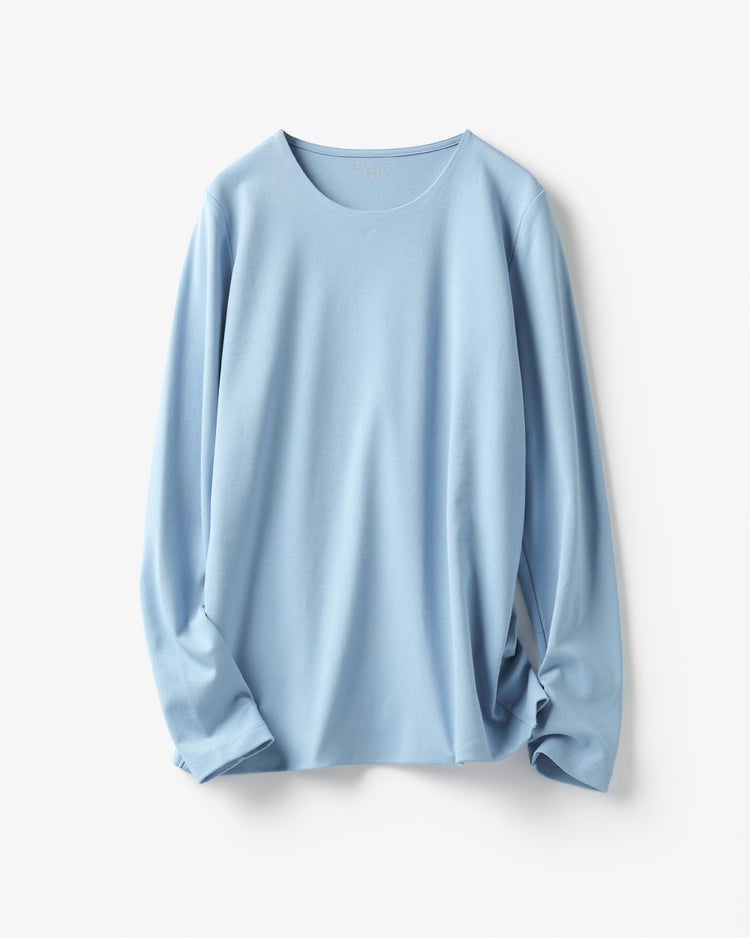 クルーネック／長袖・ドゥクラッセTシャツ 詳細画像 ブルーグレー 3