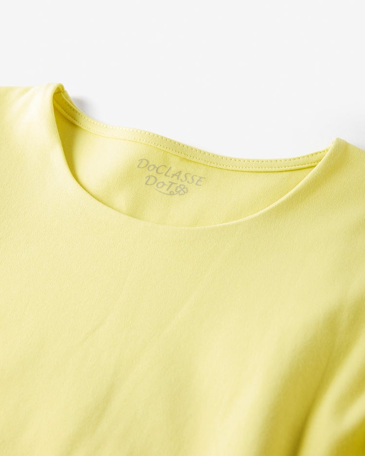 クルーネック／長袖・ドゥクラッセTシャツ 詳細画像 ペールイエロー 2