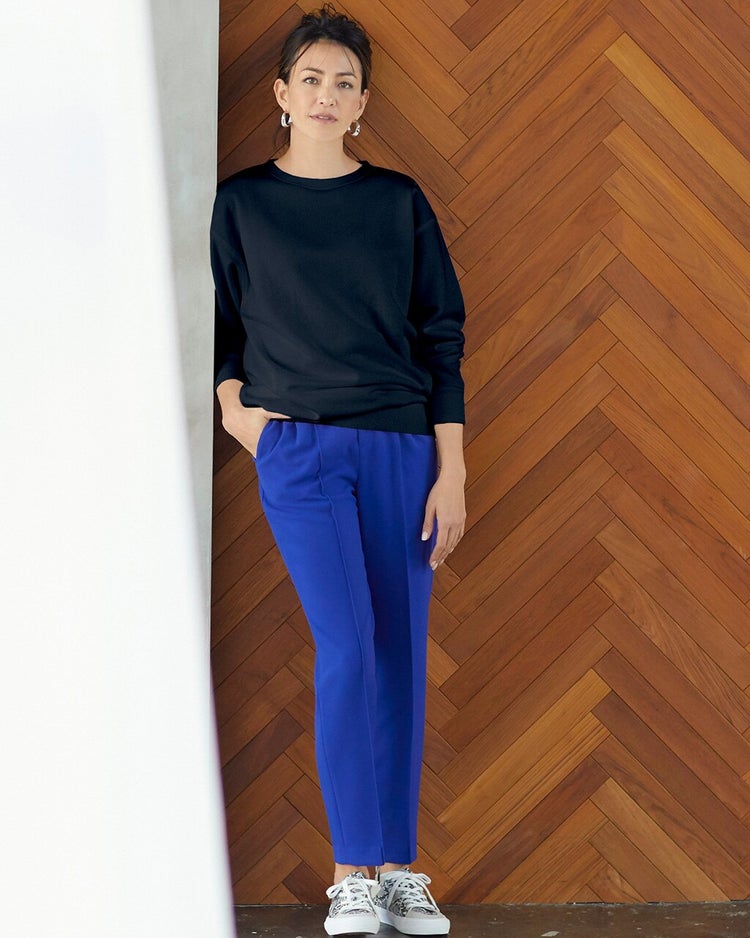 裏毛スウェット・ビッグトップス 詳細画像 ミッドナイトブルー 1