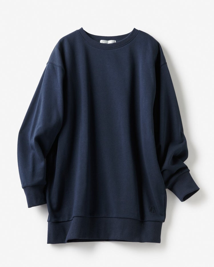 裏毛スウェット・ビッグトップス 詳細画像 ミッドナイトブルー 3
