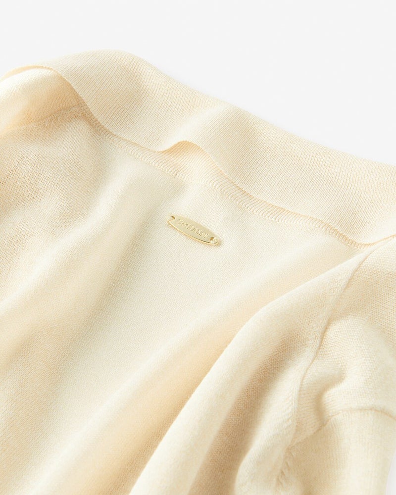 イタリア糸・羽織りニットジャケット 詳細画像 アイボリー 3